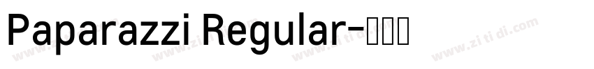 Paparazzi Regular字体转换